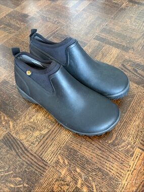 Bogs Women's Black Waterproof Chelsea-Style Rain Ankle Boots NWOT